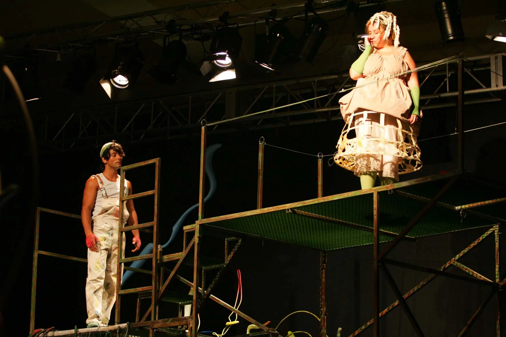 Bastián y Bastiana (2006) — Teatro del Gato Bastián y Bastiana (2006), obra de Mozart / J. A. Sánchez Gómez — fotografía de la producción teatral de Teatro del Gato, compañía de teatro contemporáneo en Málaga